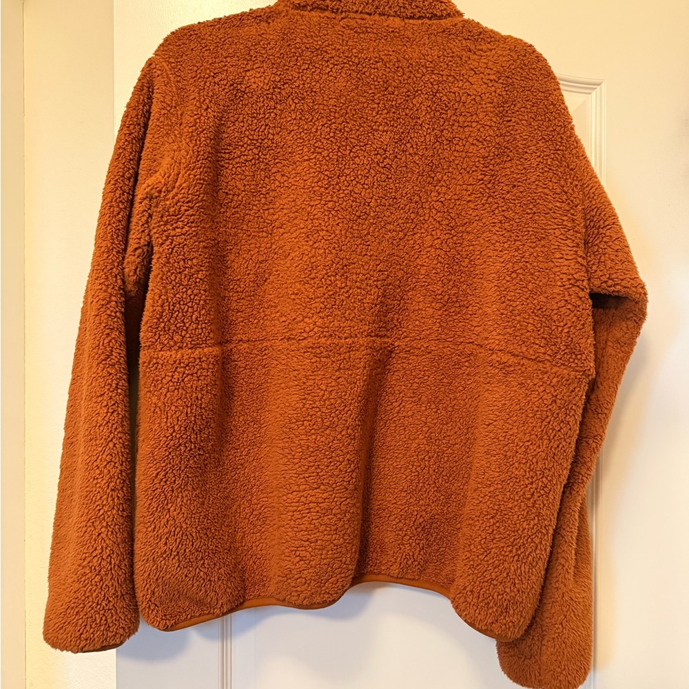 Aviator Nation Teddy Unisex Half Zip - Whiskey - Picture 5 of 7